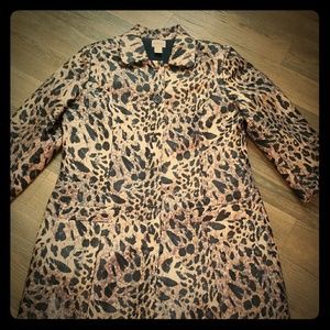Chicos leapord print coat